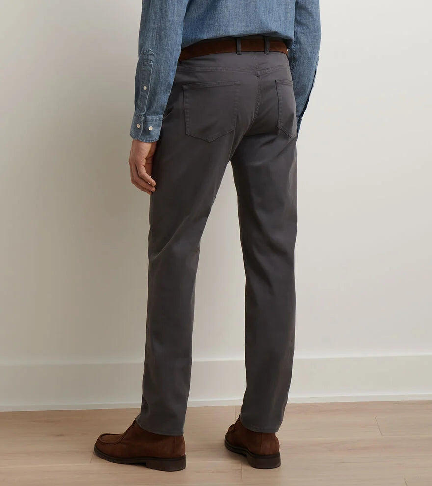 Signature Sateen Five-Pocket Pant | Iridium