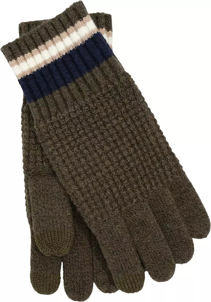 Jackson Stripe Glove | Olive Heather