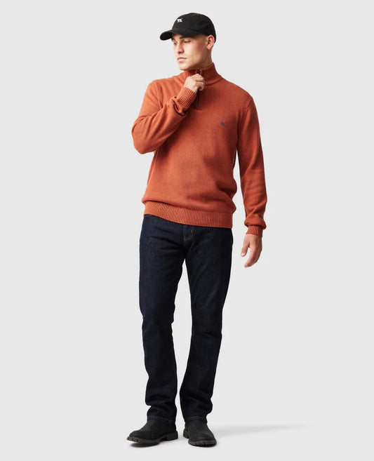 Merrick Bay 1/4 Zip | Rust