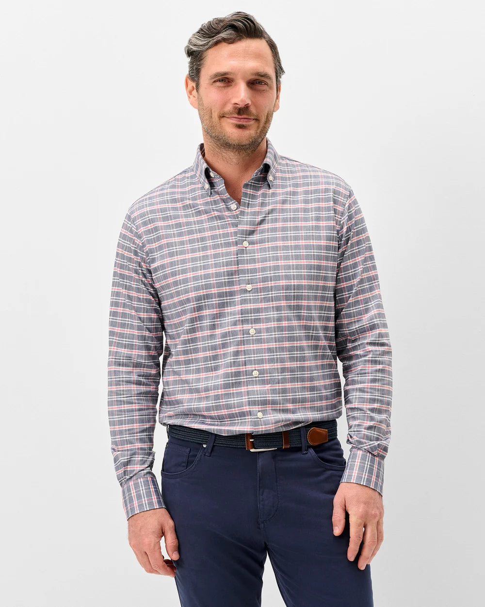 Basswood Plaid Shirt | Navy