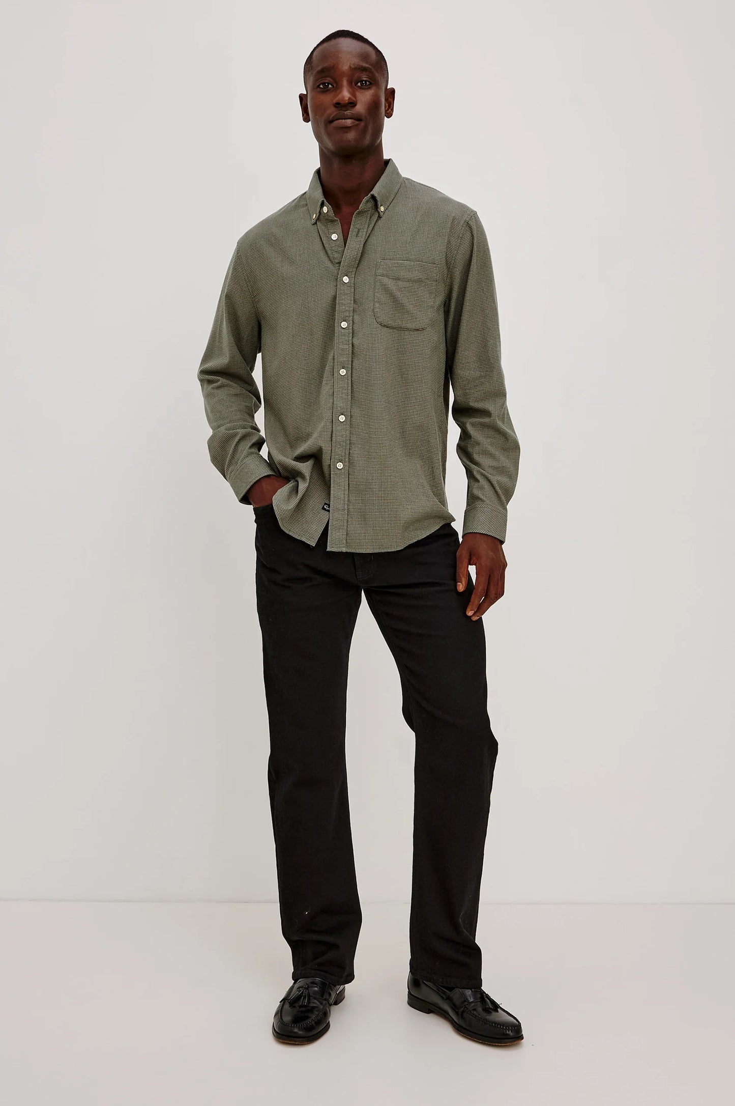 Vance Shirt | Forest Heather Grid
