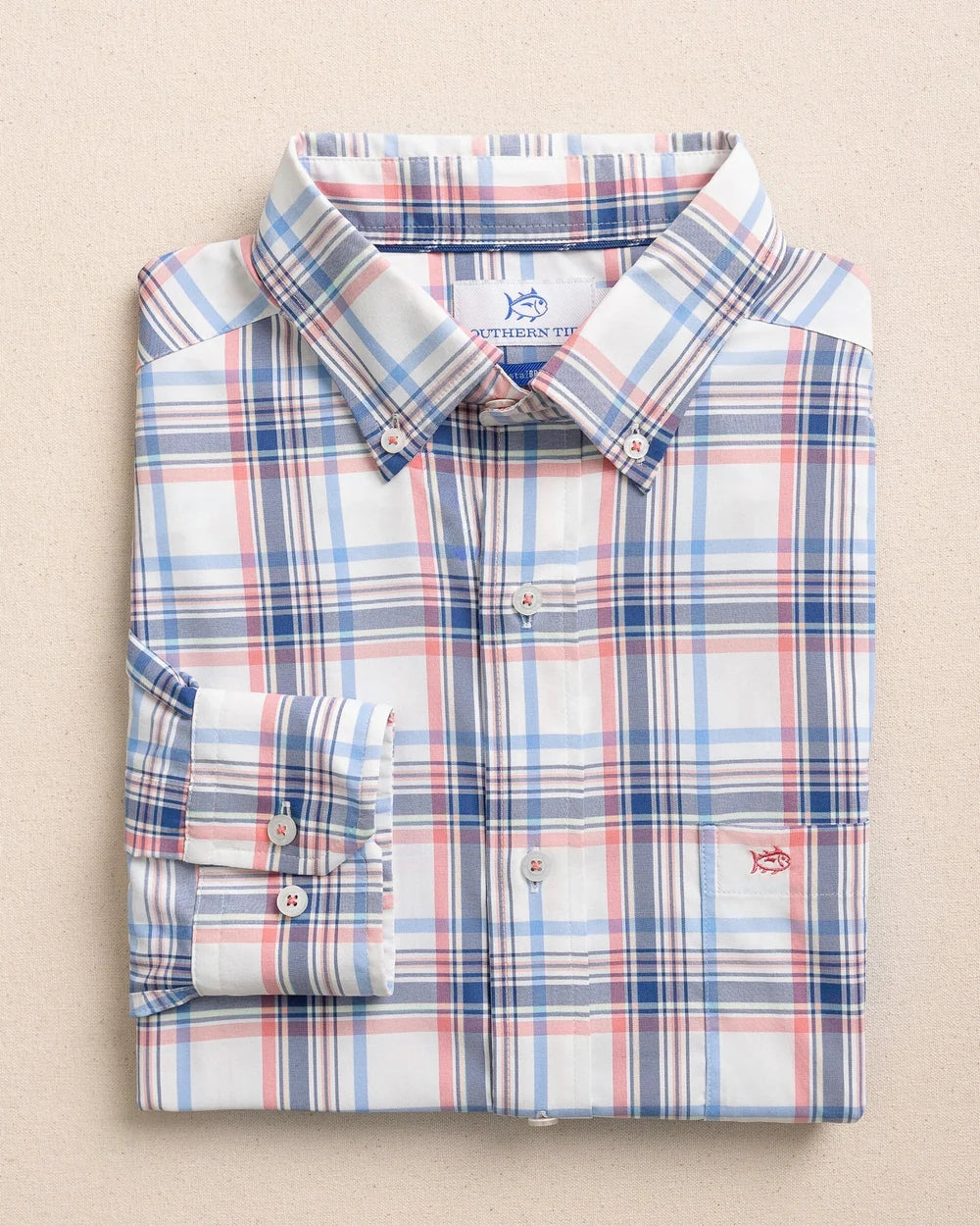 Gulf Haven Coastal Breeze Sportshirt | Coral Beach