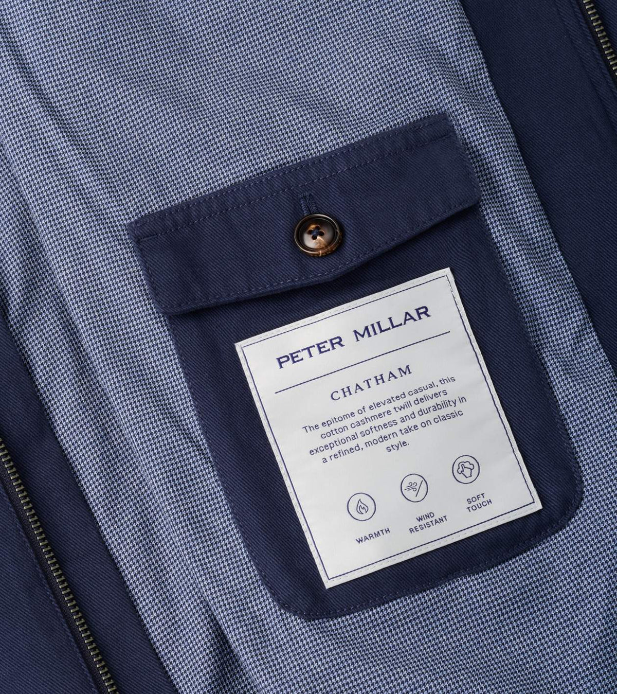 Chatham Cotton Cashmere Coat | Providence Navy