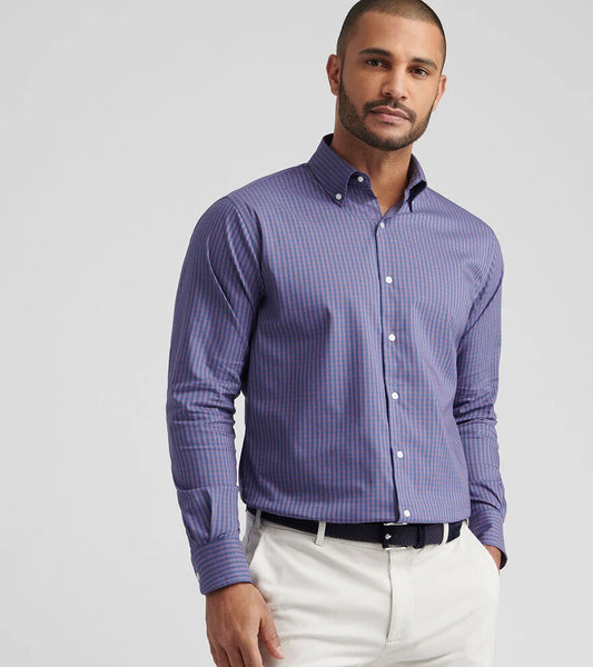 Conway Crown Lite Cotton-Stretch Sport Shirt | Parisian Fig