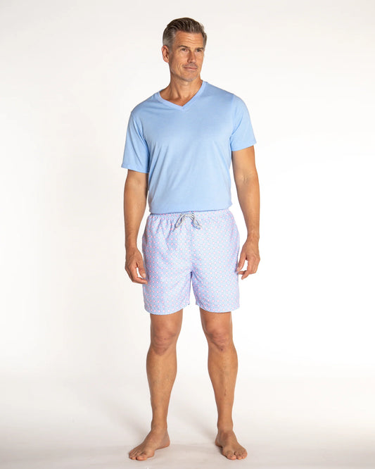Cyclist Liner Swim Trunk | Medallion Pink