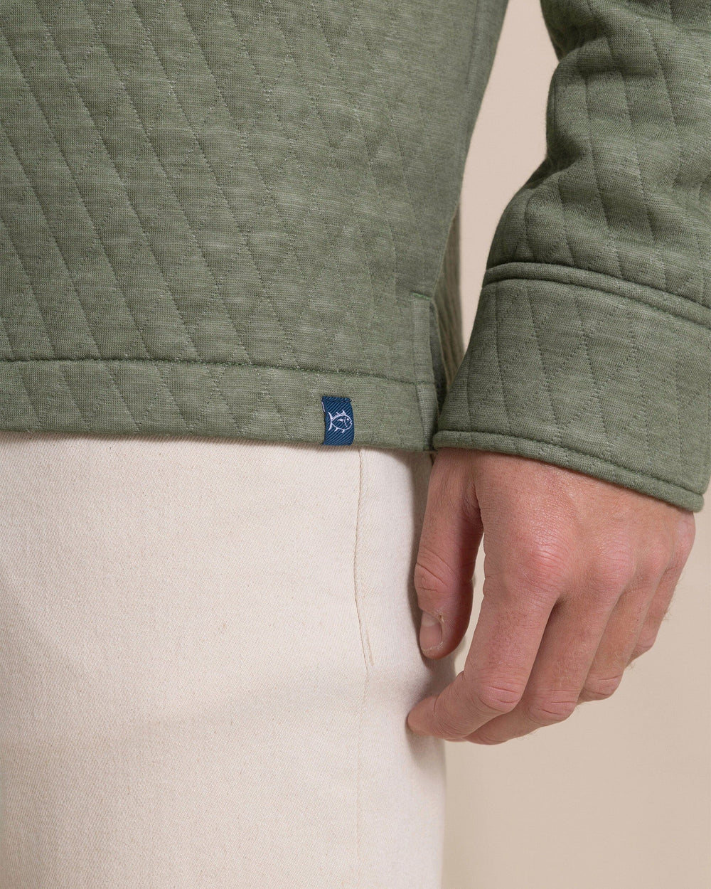 Heather Quilted Knit Shacket | Heather Cedar Green
