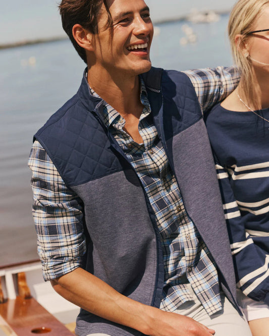 Waterfront Quilted Vest | Dress Blue