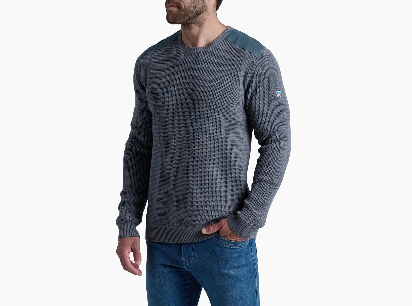 Evader Sweater | Charcoal Blue