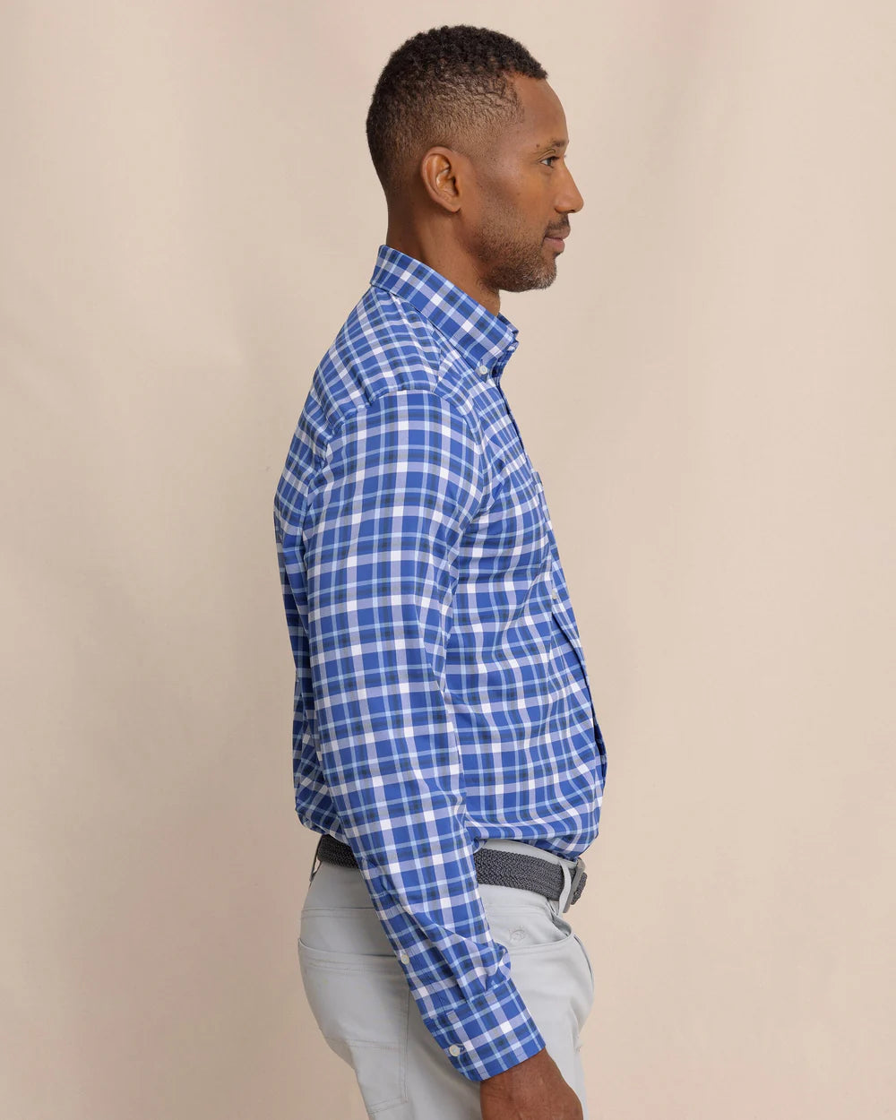 River Ridge Plaid Sportshirt | Surf Blue