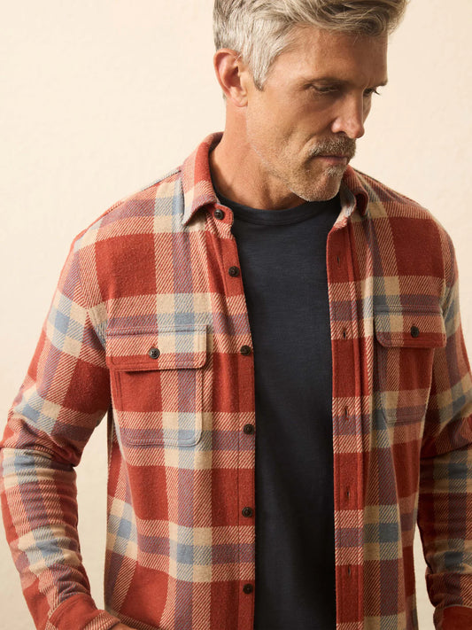 Legend Sweater Shirt | Copper Falls Plaid