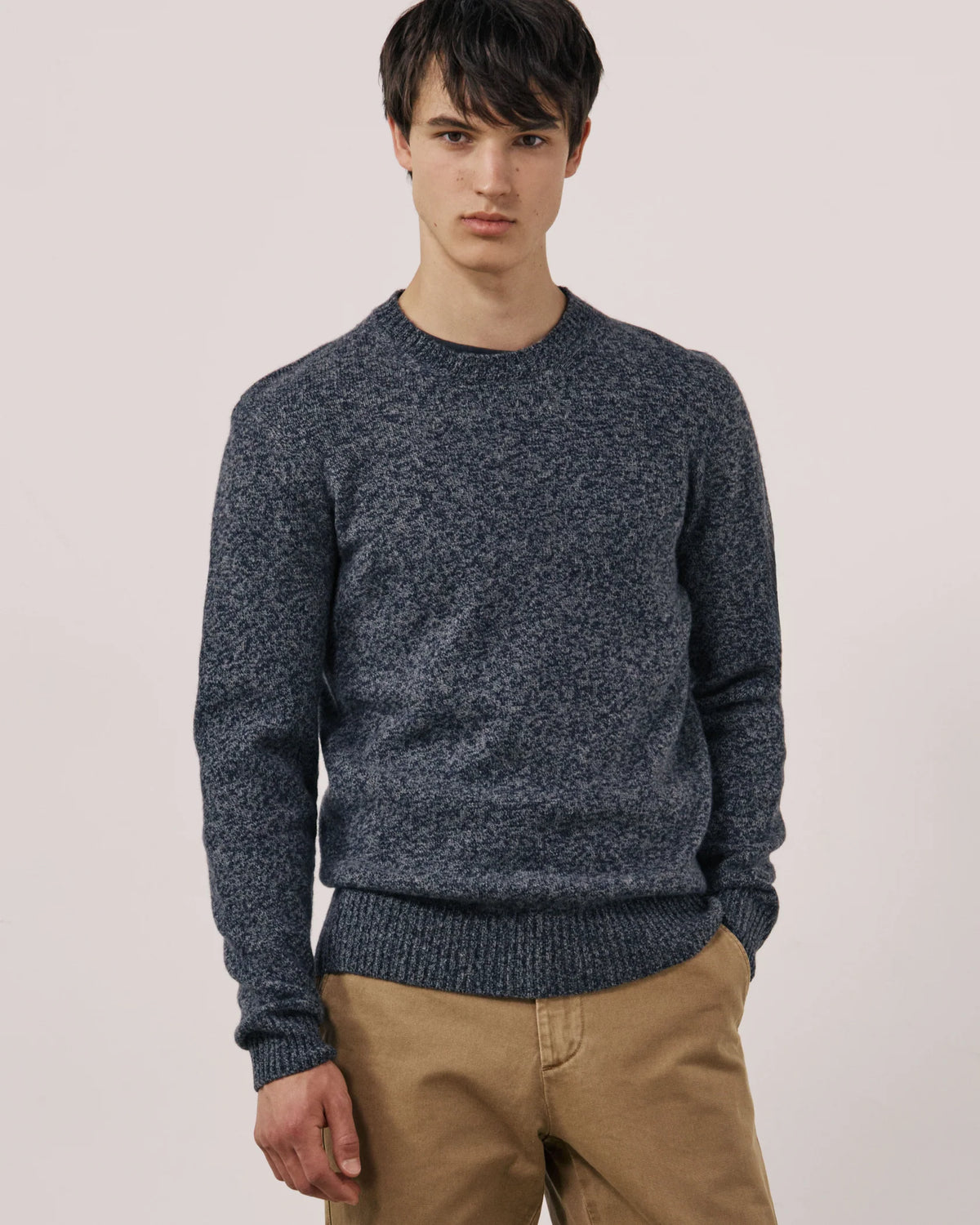 Seamless Crew Sweater | Navy Blue