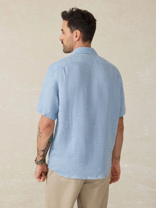 SS Palma Shirt | Blue Basketweave