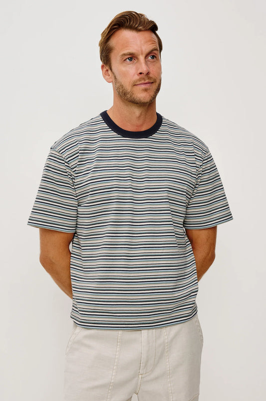 Kip T-Shirt | Playa Azul Stripe