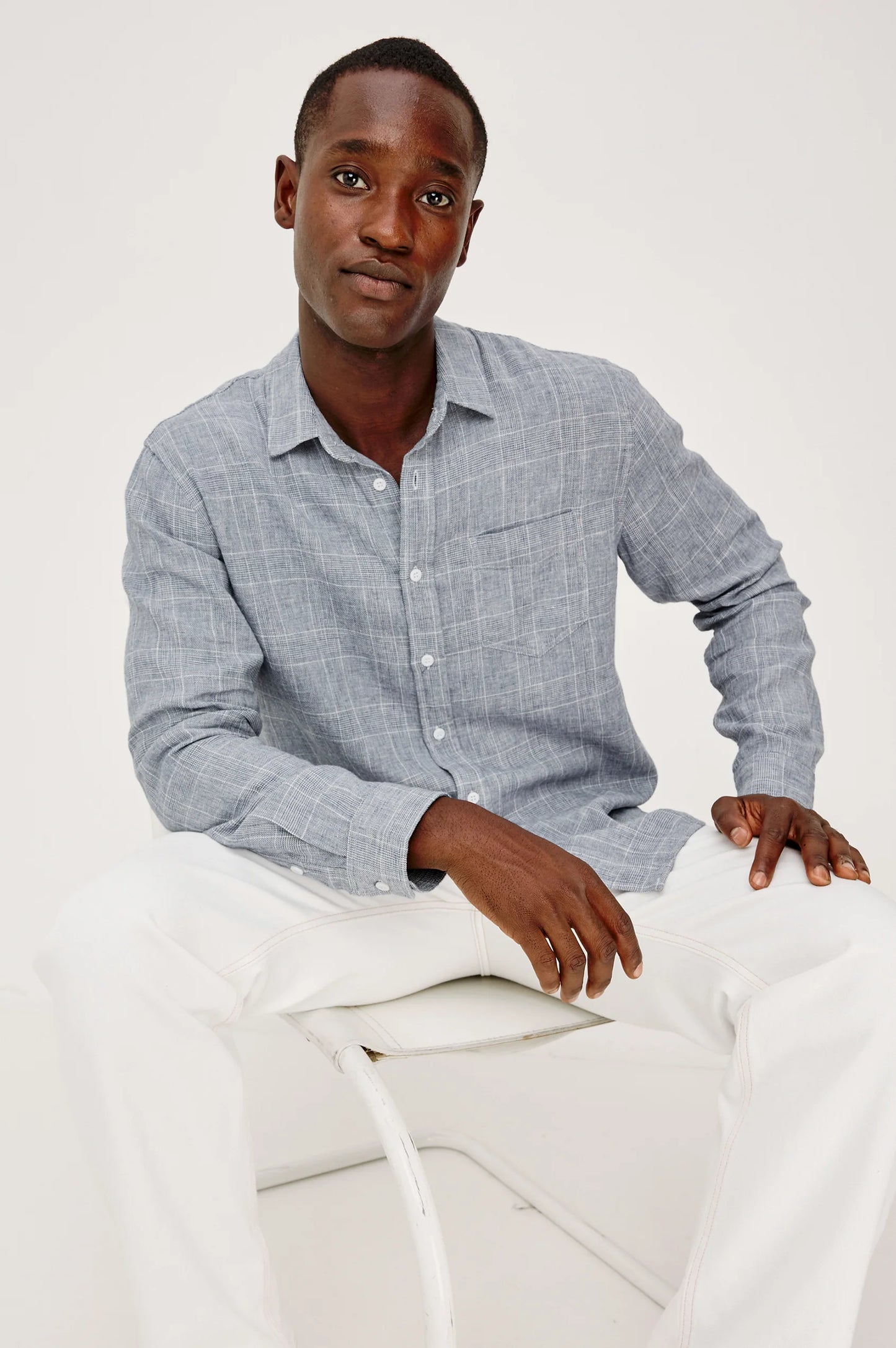 Gracy Shirt | Navy White