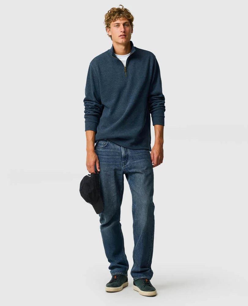 Alton Ave 1/4 Zip | Deep Ocean