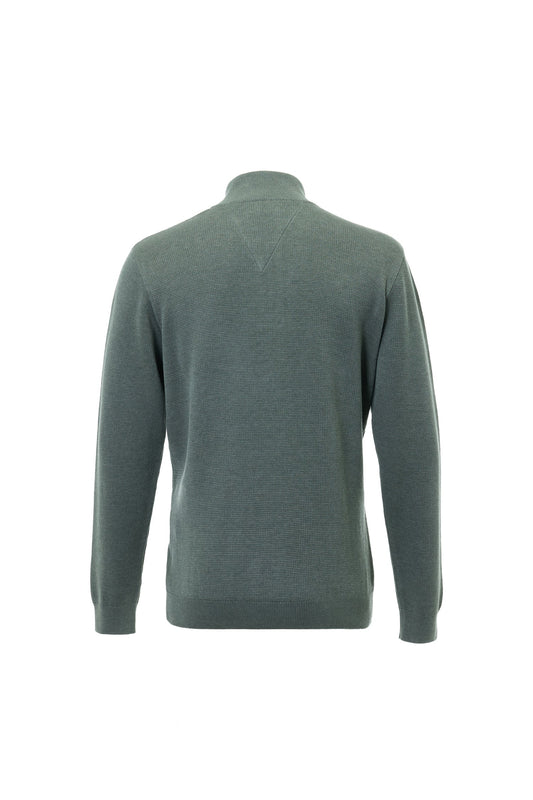 Alcantara Trim 1/4 Zip | Khaki