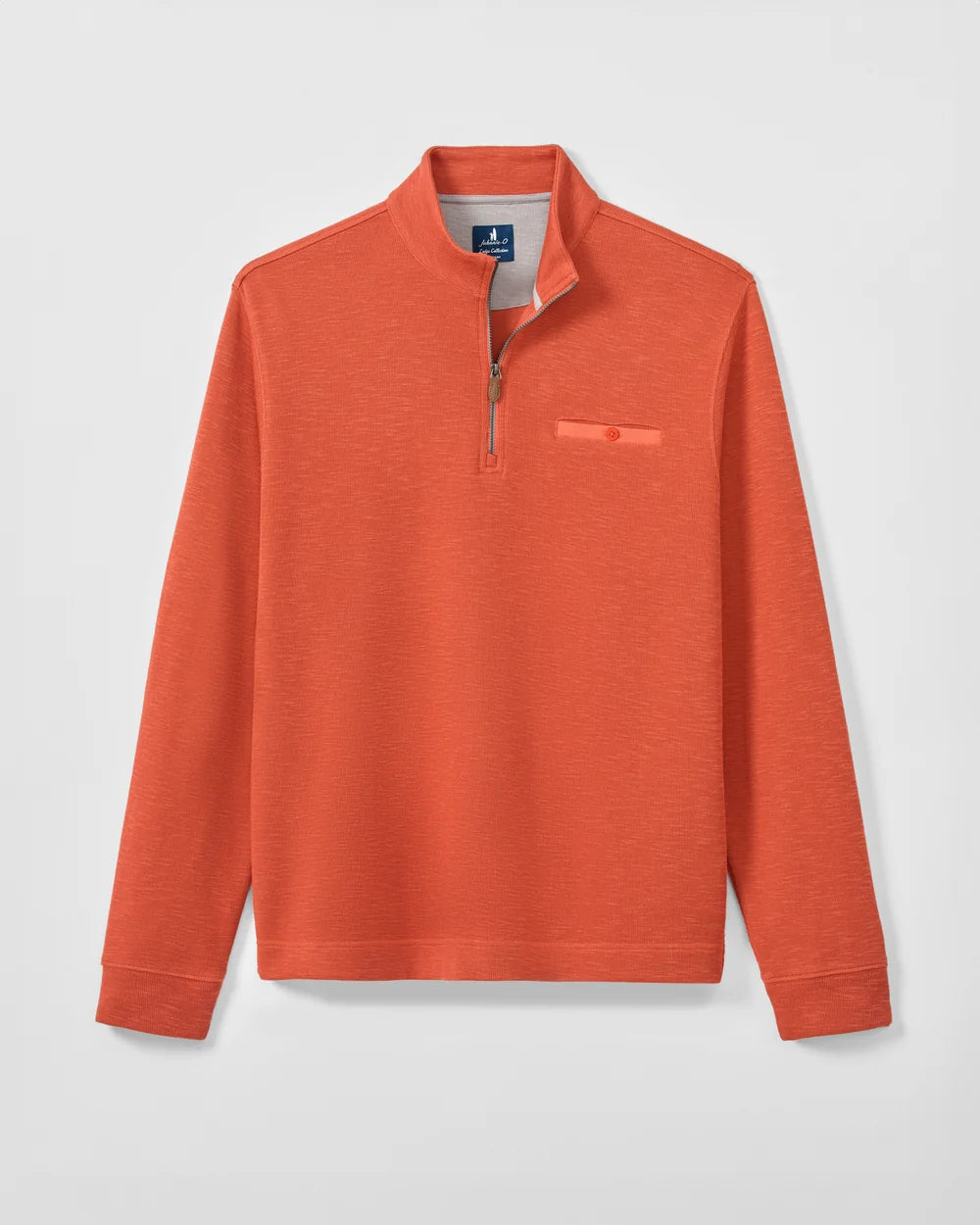Flame Stitch 1/4 Zip | Tangerine