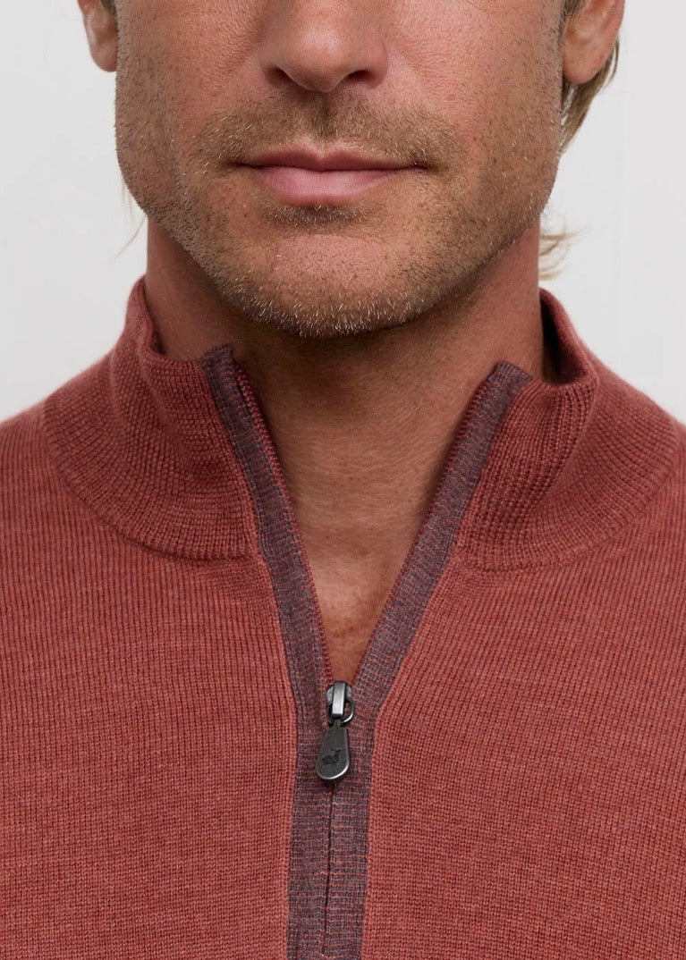 The Palmer 1/4 Zip | Cinnamon