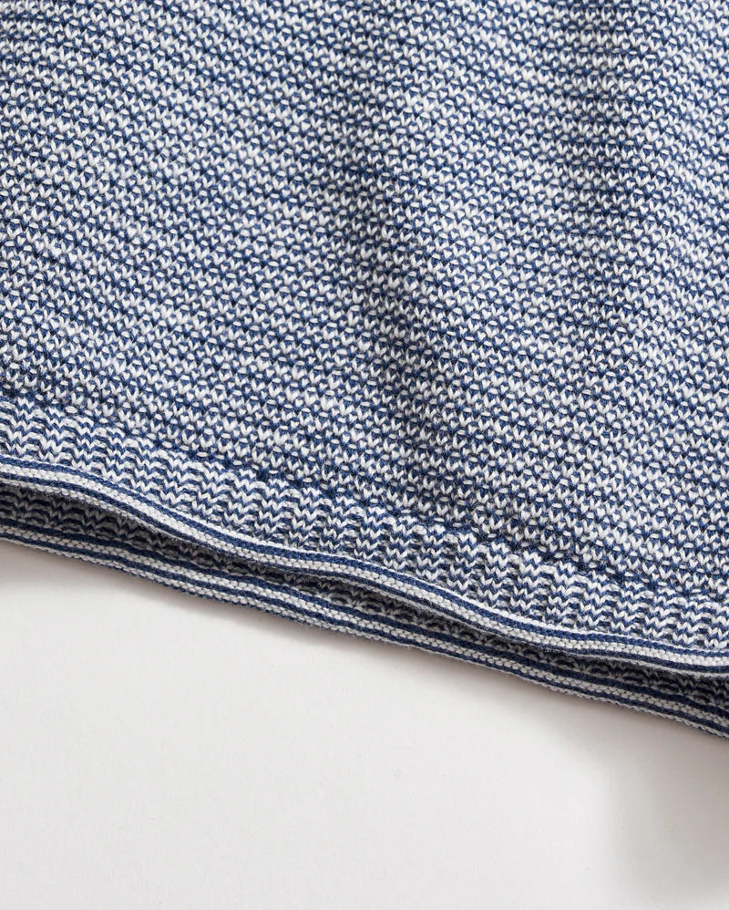 Tuck Stripe Crew | Dark Denim