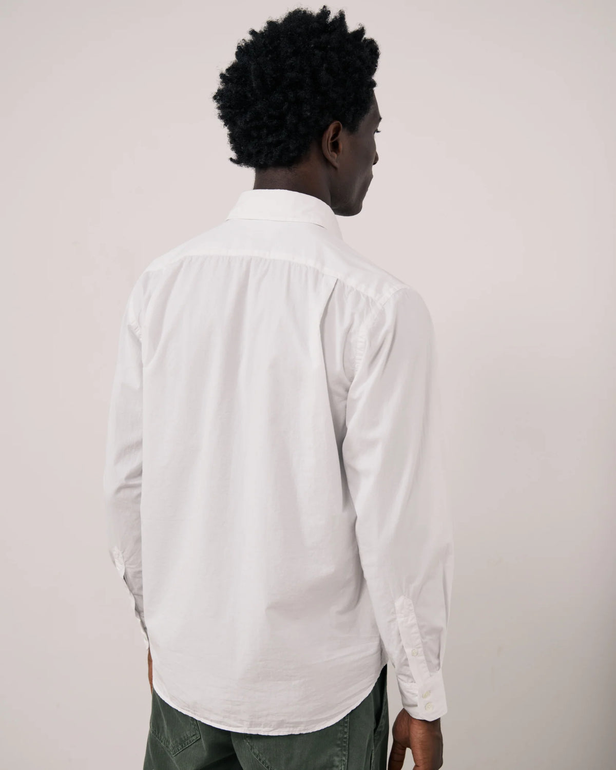 Paul Cotton Gabardine Shirt | White