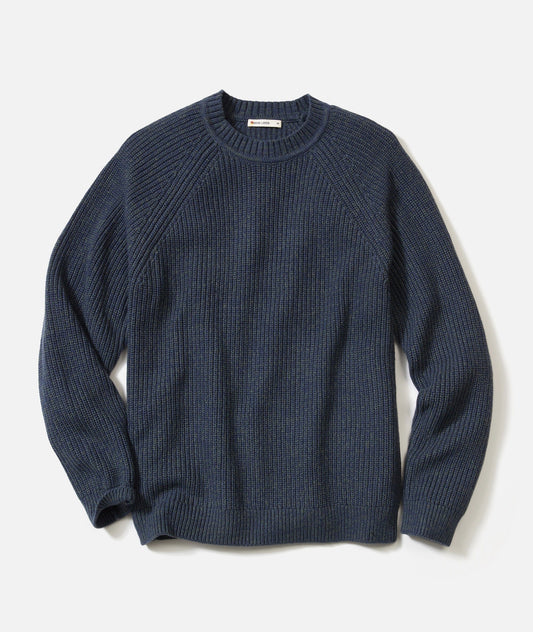 Inverness Crew Sweater | Navy/Green
