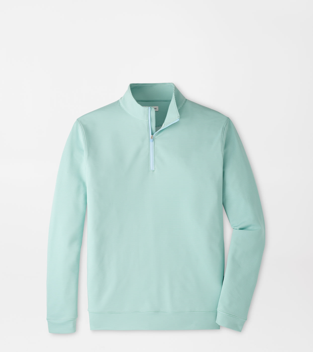 Perth Sugar Stripe Performance 1/4 Zip | Fresh Mint