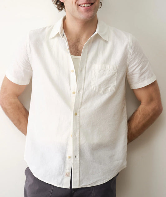Better-Than-Linen Short Sleeve Shirt | White