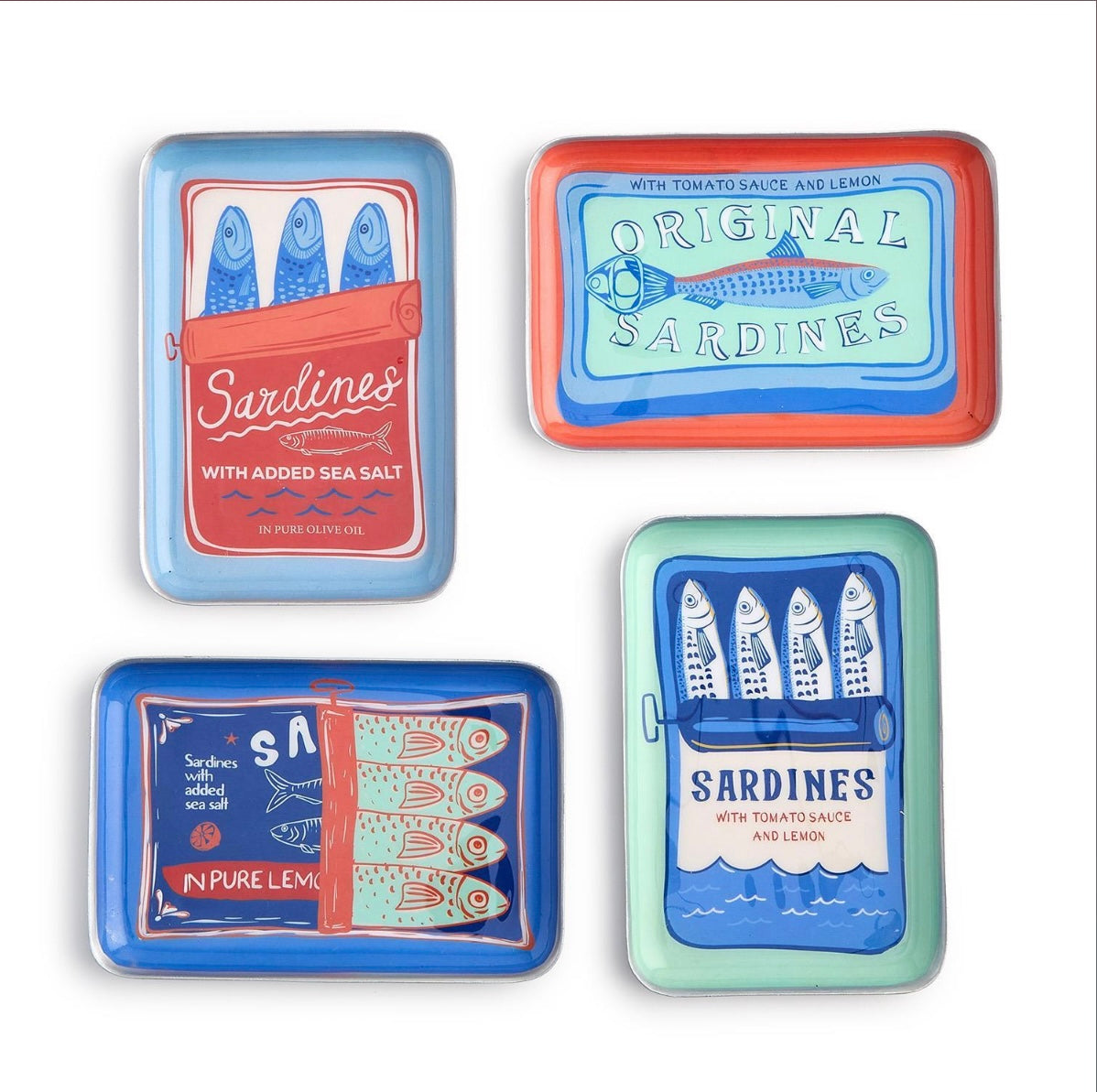 Sardines Set of 4 Trinket Trays