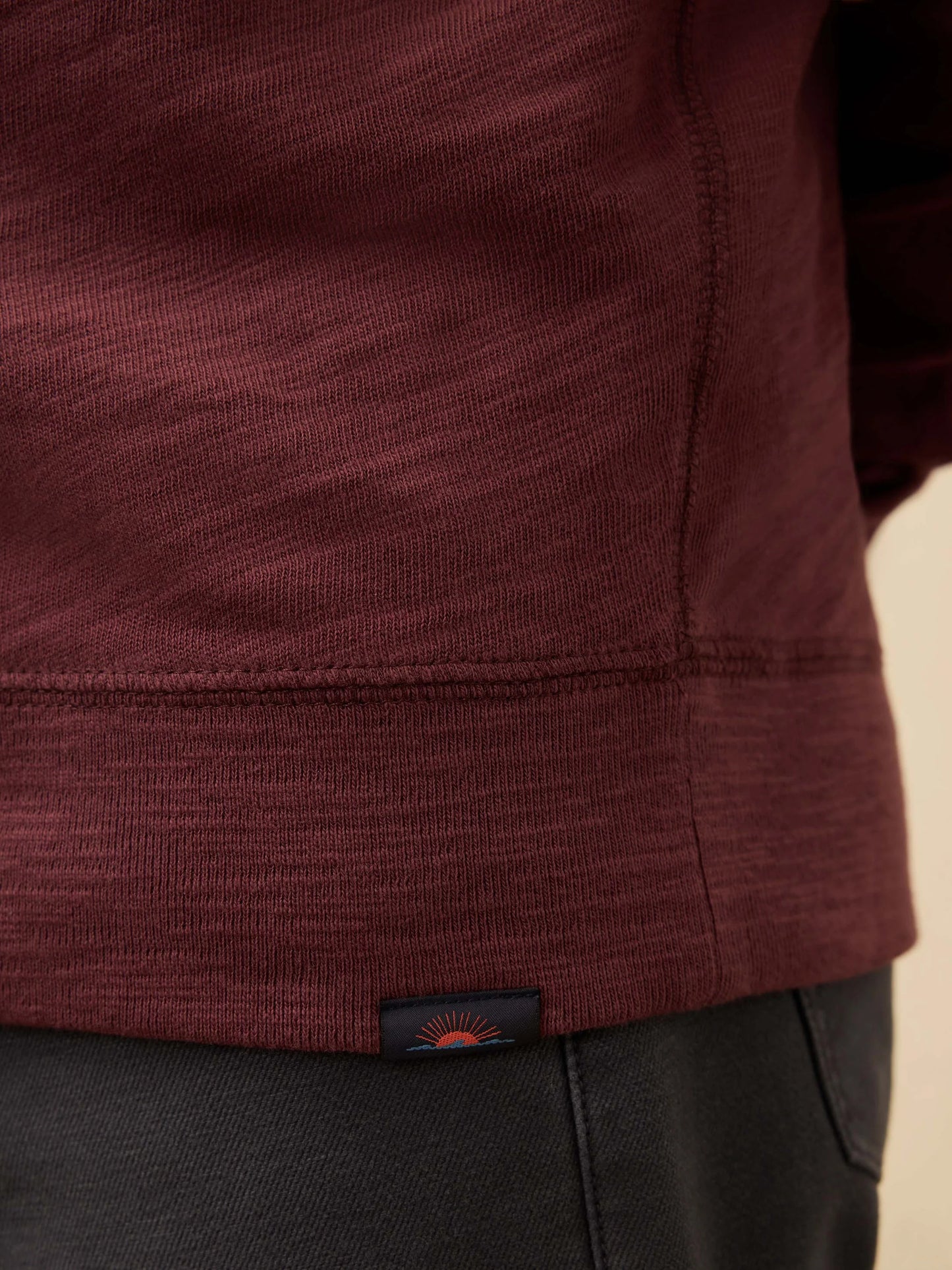 Sunwashed Slub Hoodie | Mahogany