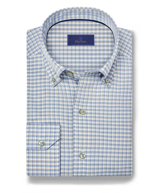 Sage & Blue Twill Check Sport Shirt