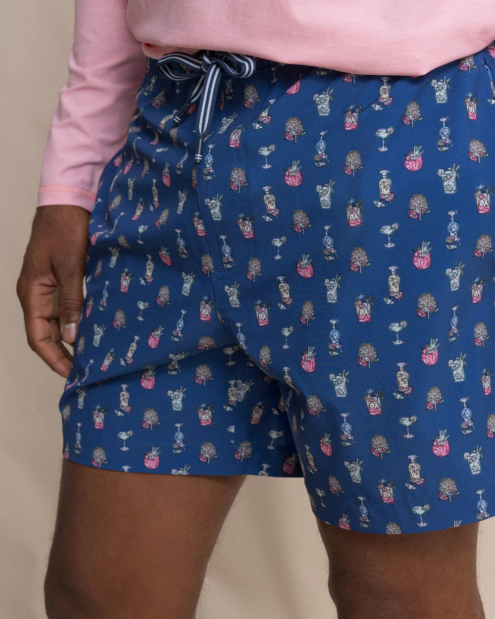 Tropical Tango Swim Trunk | Nautical Blue