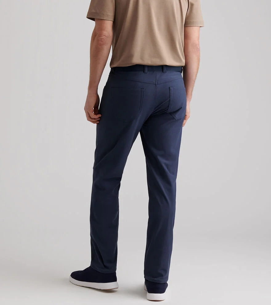 Brevard Perf Flannel Five-Pocket Pant | Navy