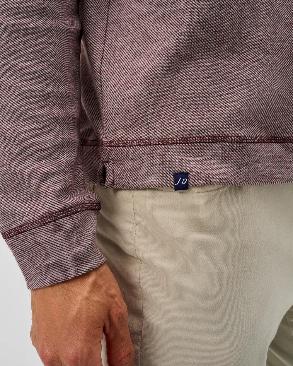 Cotton Blend Hoodie | Merlot