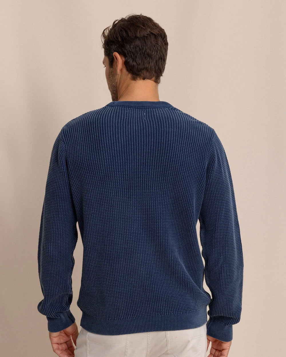 Carrington Garment Dyed Crew Sweater | Dress Blue
