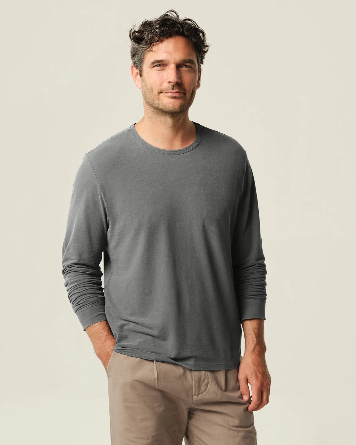 Long Crepe Tee | Juniper