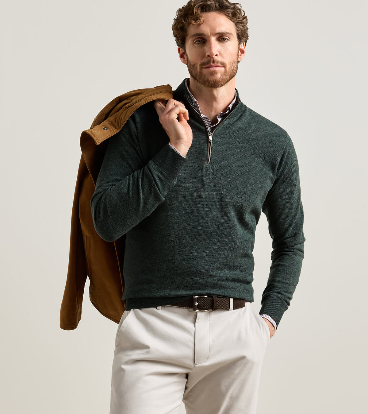 Blair Birdseye 1/4 Zip Sweater | Pine Brook