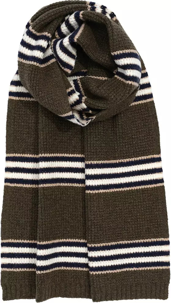 Jackson Stripe Scarf | Olive Heather