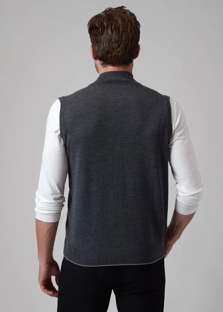 The Byron Vest | Charcoal