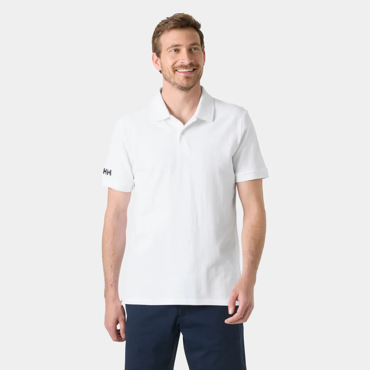 Crew Polo Pique | White