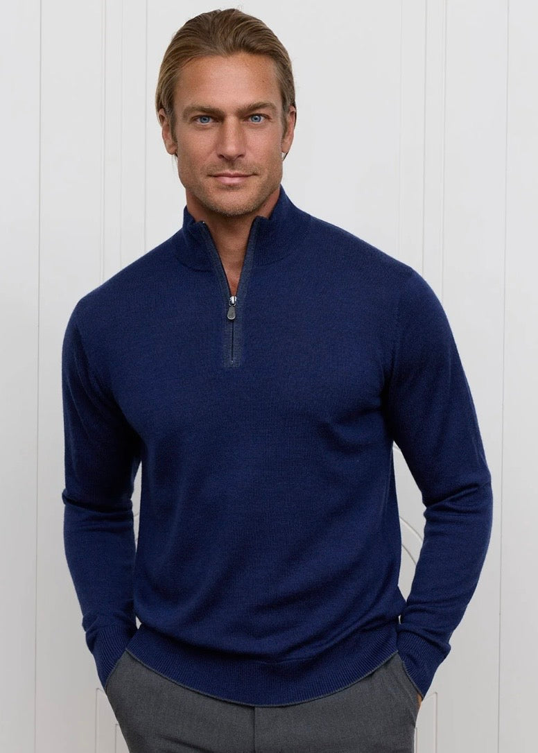 The Palmer 1/4 Zip | Midnight