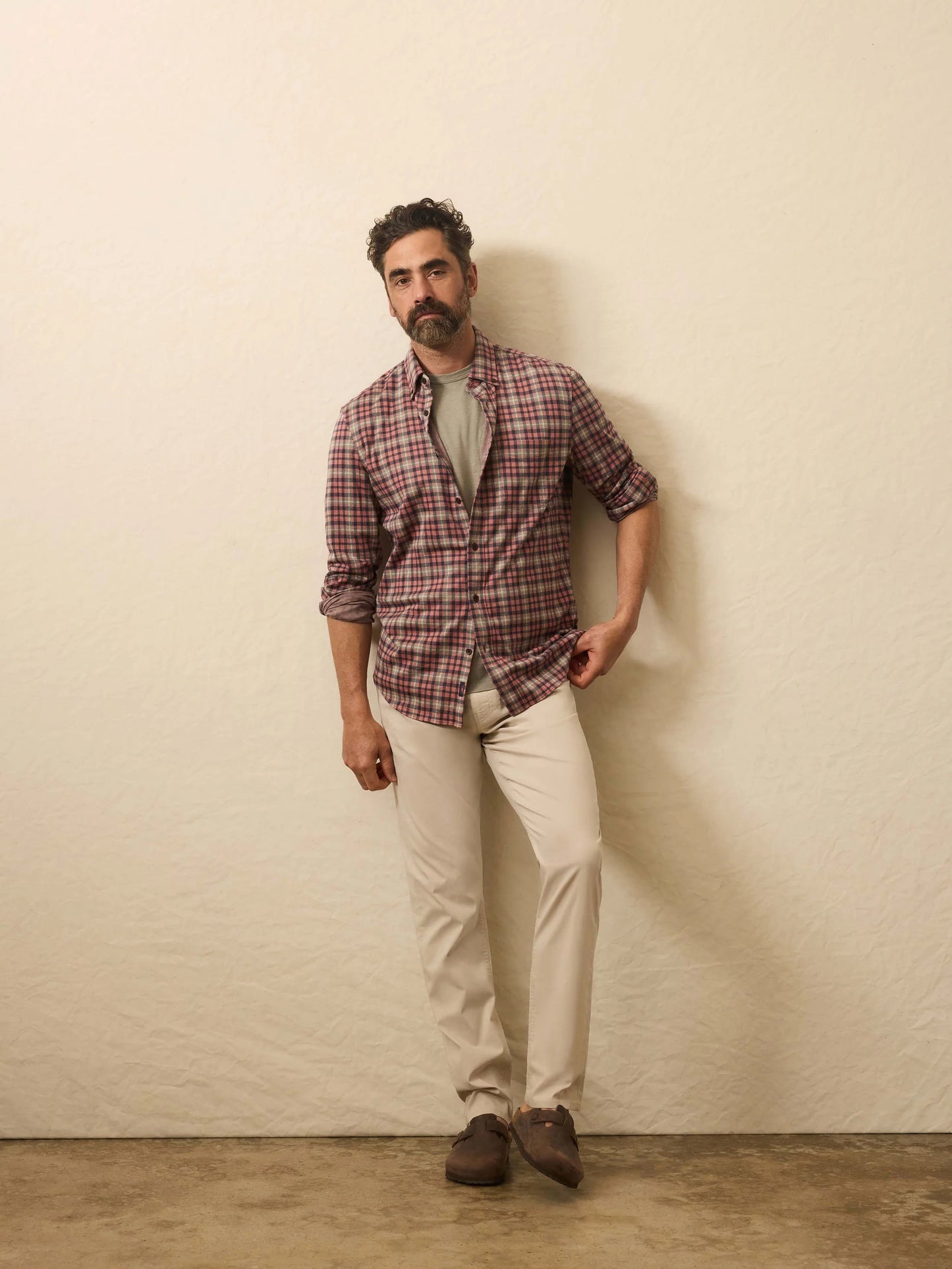 Coastline Knit Shirt | Redstone Forest Plaid