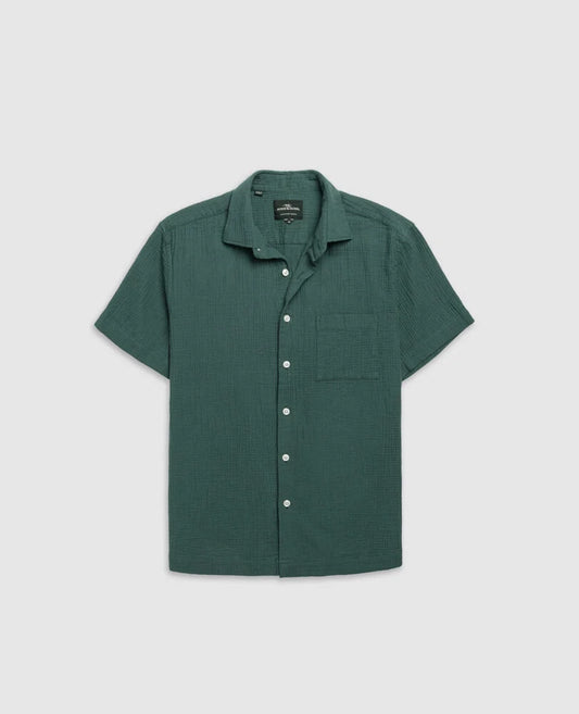 Adams Flat Shirt | Bottle Green