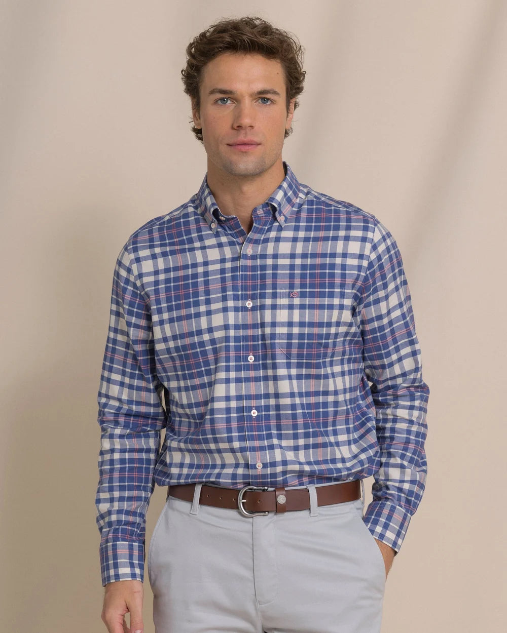 Sandy Shores Sportshirt | Heather Nautical Blue