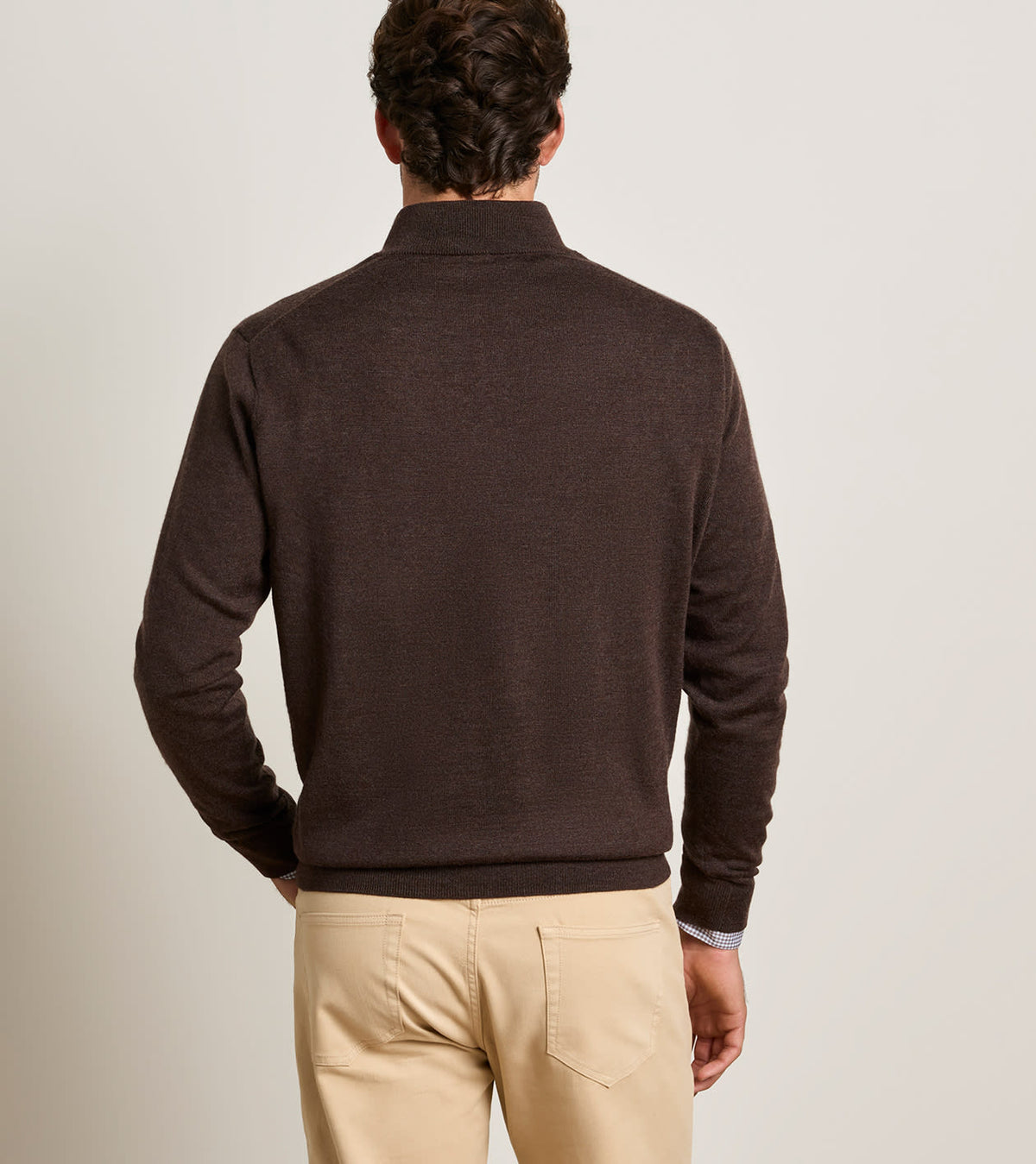 Autumn Crest Suede Trim 1/4 Zip | French Press