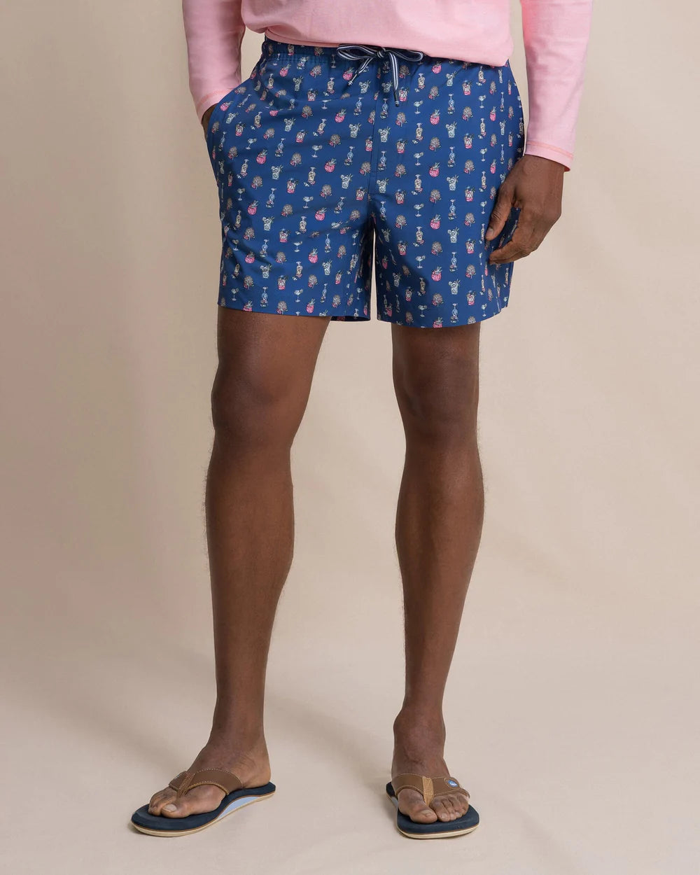 Tropical Tango Swim Trunk | Nautical Blue