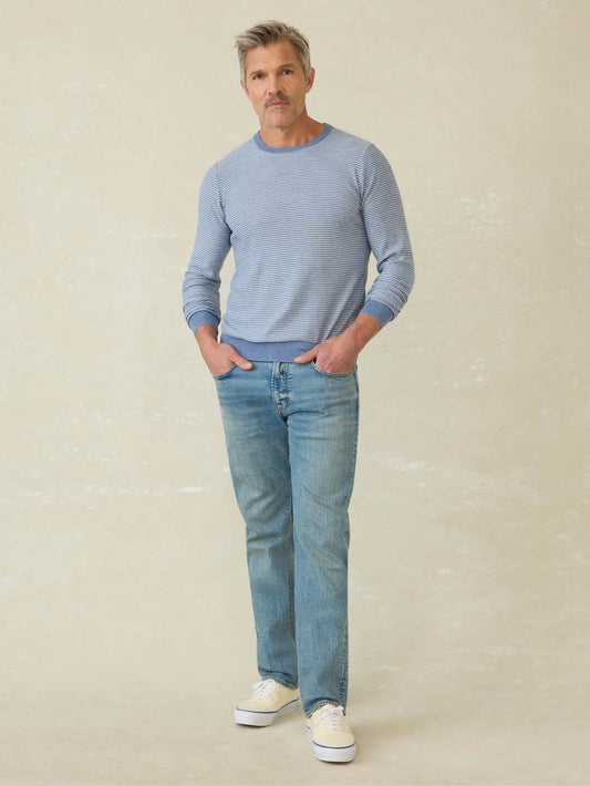 Movement Crewneck Sweater | Coastal Shore Stripe