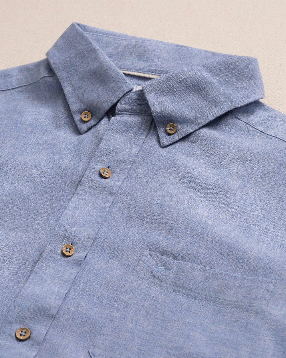 Sunset Ridge Solid Sportshirt | Tide Blue