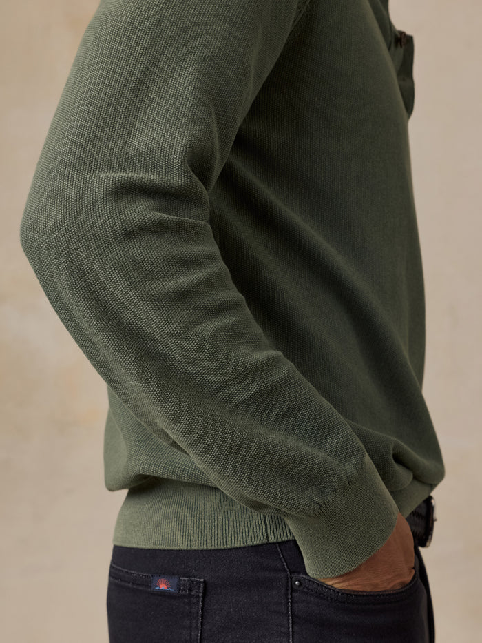 Sunwashed Sweater Polo | Mountain Green