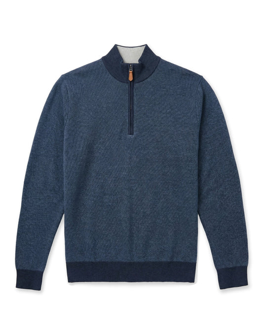 12GG 1/4 Zip Sweater | Indigo