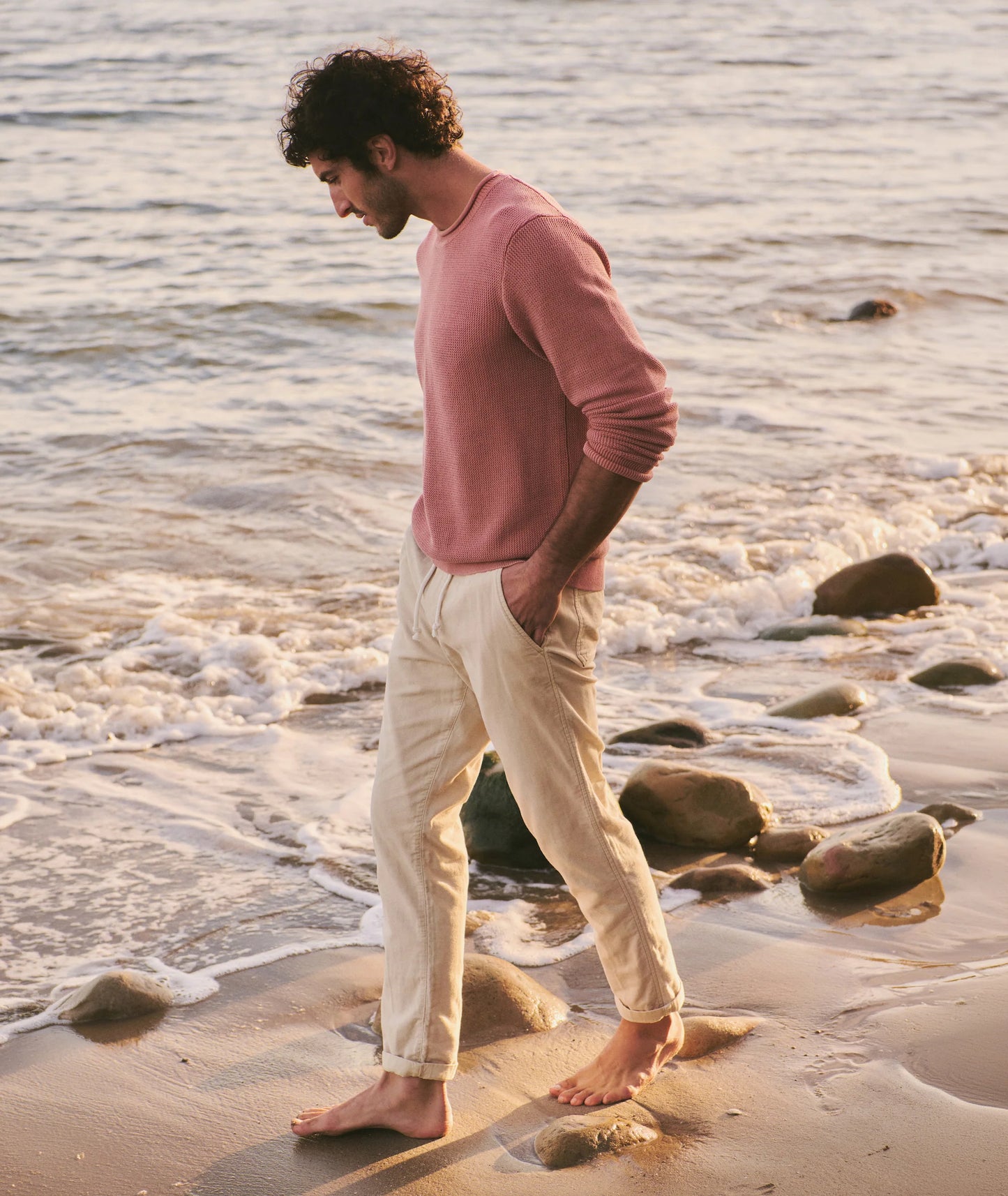 Saturday Stretch Beach Pant | Fog
